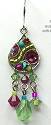 Firefly Peridot Mosaic Fringed Earrings