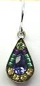 Firefly Teardrop Mosaic Earrings, Lavender