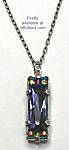 Firefly Oblong Tanzanite Crystal Pendant