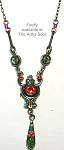 Firefly Delicate Multicolor Mosaic Necklace