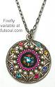 Firefly Beaded Circle Necklace