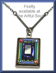 Firefly Rectangular Multi-Tanzanite Pendant
