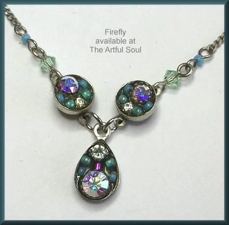 Firefly Sparkling Drop Crystal/AB Necklace