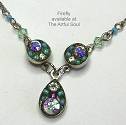 Firefly Sparkling Drop Crystal/AB Necklace