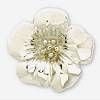 Finders Key Purse Clip Silver Flower