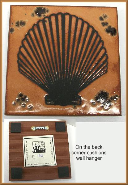 Fired Up Tile Scallop Shell