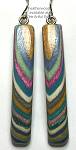 Featherwood Long Rectangle Earrings
