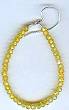 Great Falls Yellow CZ Loop Earrings