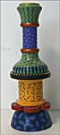 Gina Rosencrantz Painted Wood Candlestick