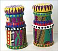 Gina Rosencrantz Painted Wood Salt & Pepper Set