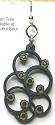 Green Tree Blossoms Bubbles Earrings Teal