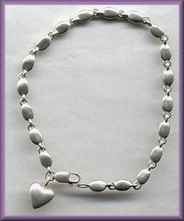 Druxman Sterling Heart Bracelet