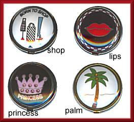 Hot Hang-Ups! Purse Hangers, Enamel Themes
