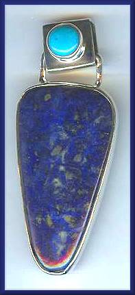 Lapis Turquoise Pendant