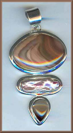 Imperial Jasper Smoky Quartz Pendant