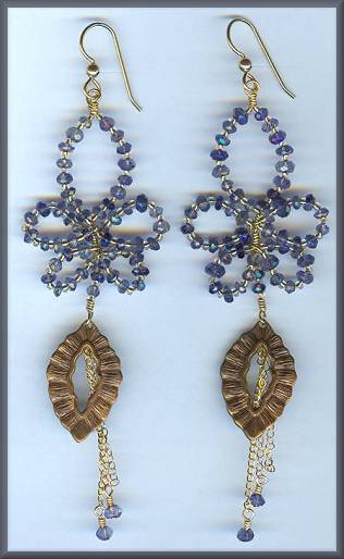 Jen Christiansen Iolite Flower and Leaf