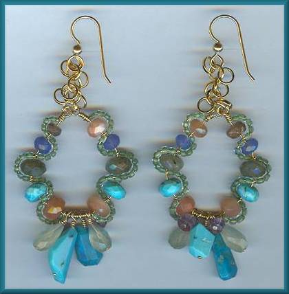 Jen Christiansen Turquoise Multi Loops