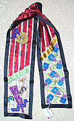 Joan Edelstein Melange Raven/Hot Flash Scarf