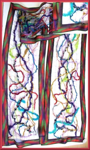 Joan Edelstein Roots Jungle Bird Scarf