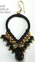 Jazzd Wrapped Black Crystal Earrings