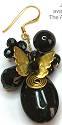 Jazzd Butterfly in Black Cluster Earrings