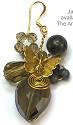 Jazzd Butterfly in Smoke Cluster Earrings
