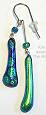 Kim Kole Blue Green FreeForm Earrings