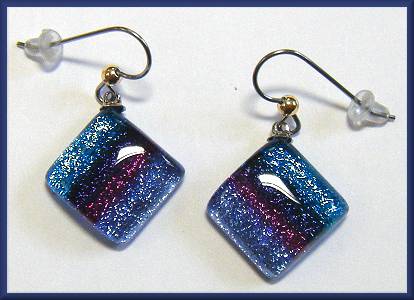 Kim Kole Purple Stripe Earrings