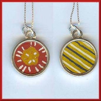 Kathy Lo Small Circle Reversible Pendant