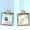 Kathy Lo Small Square Reversible Pendant