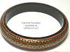 Kashmir Medium Bangle Gold/Orange on Black