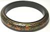 Kashmir Medium Bangle Gold/Red/Green on Black