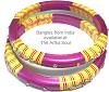 Kashmir Stackable Bangle, Medium Fuchsia