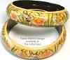 Kashmir Wide Bangle, Melon Flower and Butterfly