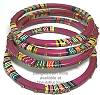 Kashmir Stackable Bangle, Skinny Fuchsia