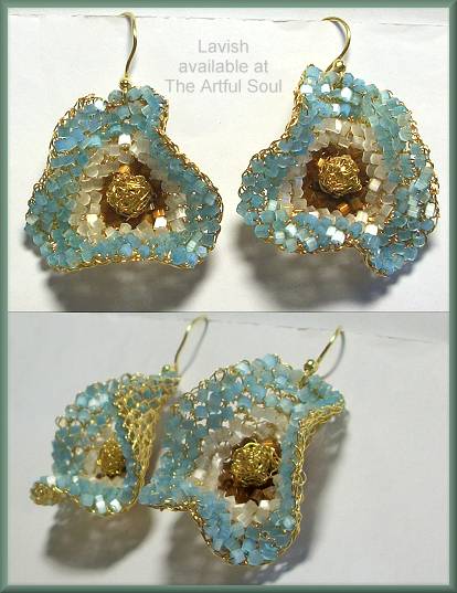 Lavish Aqua Earrings