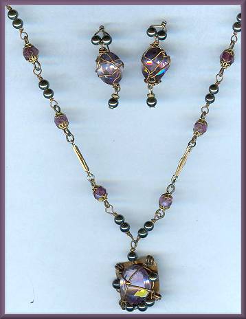 Licia Amethyst Necklace Set