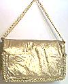 Lixenberg Light Gold Leather Evening Bag