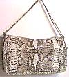 Lixenberg Snake Printed Leather Evening Bag