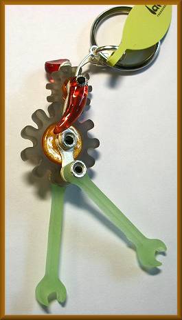 Orna Lalo Geared Up Keychain