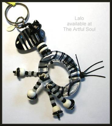 Orna Lalo Zebra Keychain