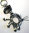 Orna Lalo Zebra Keychain