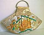 Loredana Gold Fan Ceremonial Kimono Bag