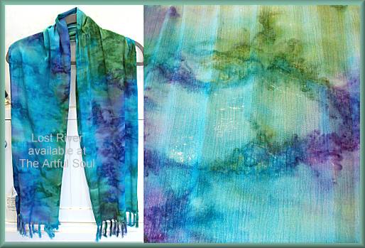 Lost River Batik Scarf, Rainbow Gala