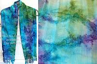 Lost River Batik Scarf, Rainbow Gala