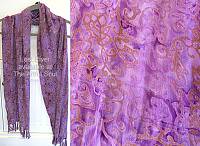 Lost River Batik Scarf, Amethyst