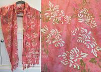 Lost River Batik Scarf, Pink Lady