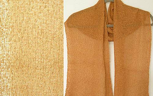 Lost River Long Knit Scarf, Dark Tangerine