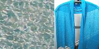Lost River Long Knit Scarf, Sky Blue