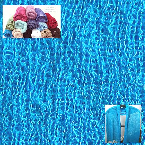 Lost River Long Knit Scarf, Turquoise